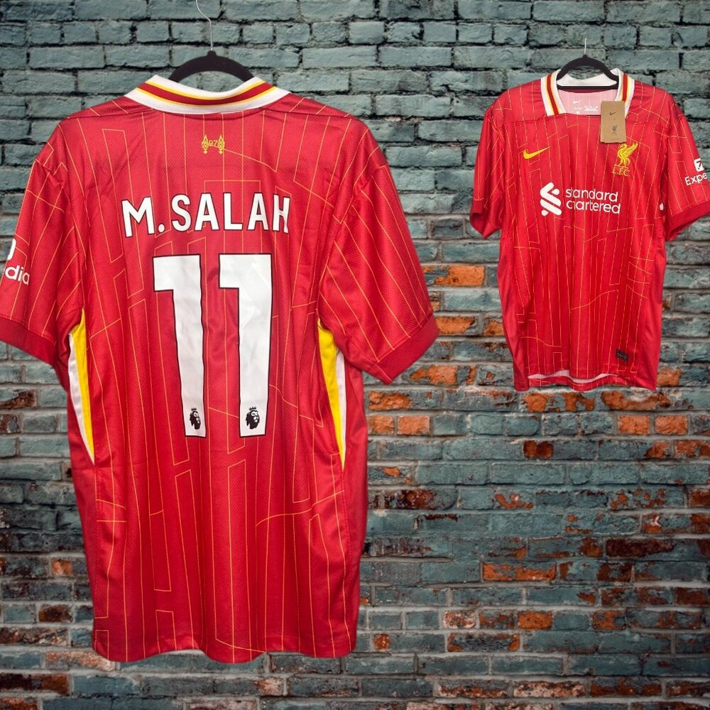 Mo Salah 11 Liverpool Home 2024/25 Jersey - Large